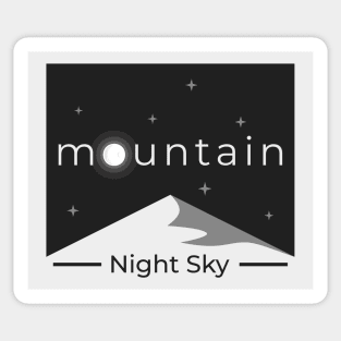 Mountain Night Sky Sticker